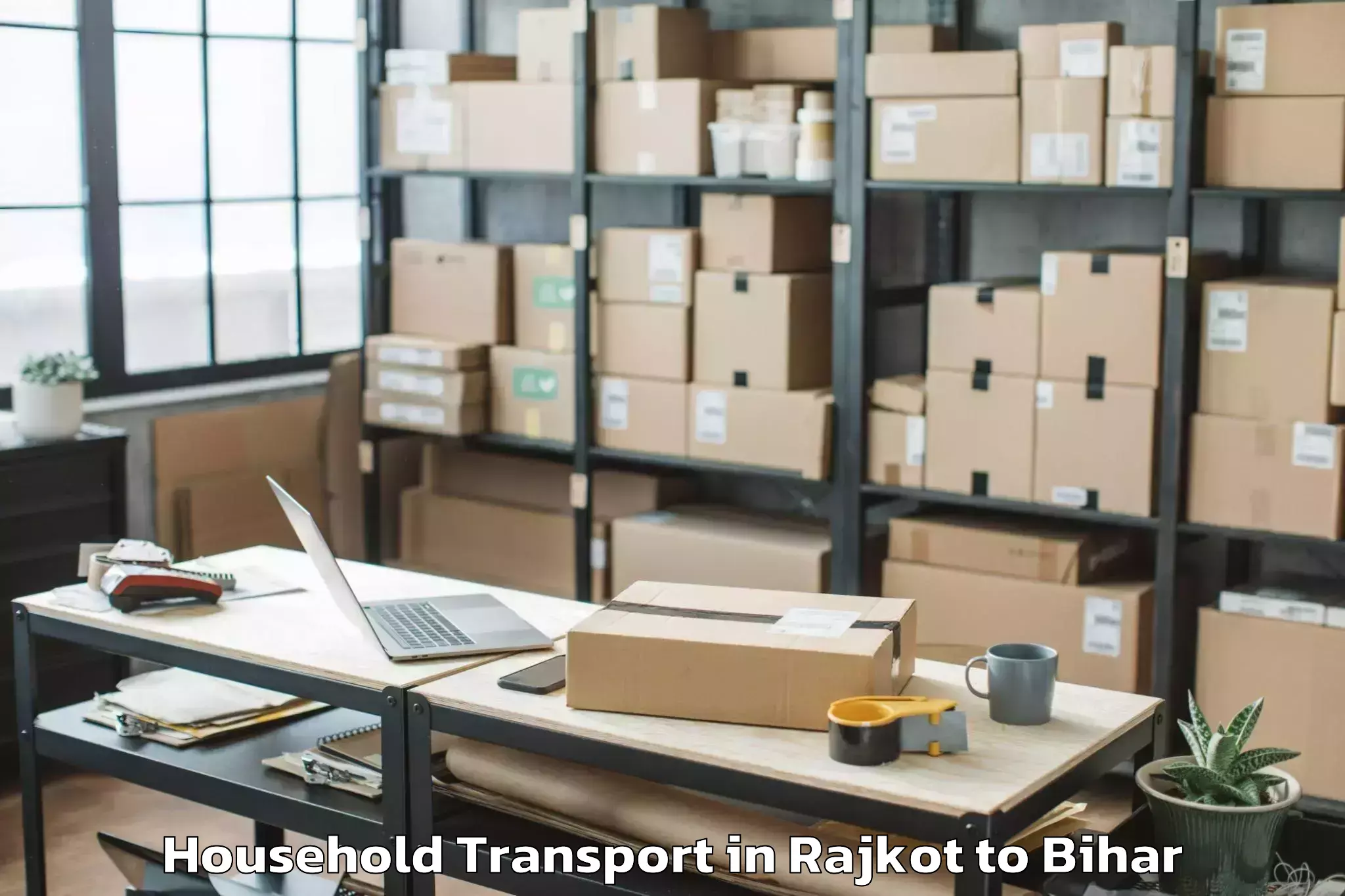 Book Rajkot to Alinagar Household Transport Online